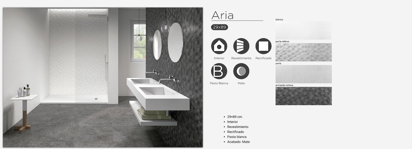 Foto cuato de baño con revestimiento Futura serie Arial