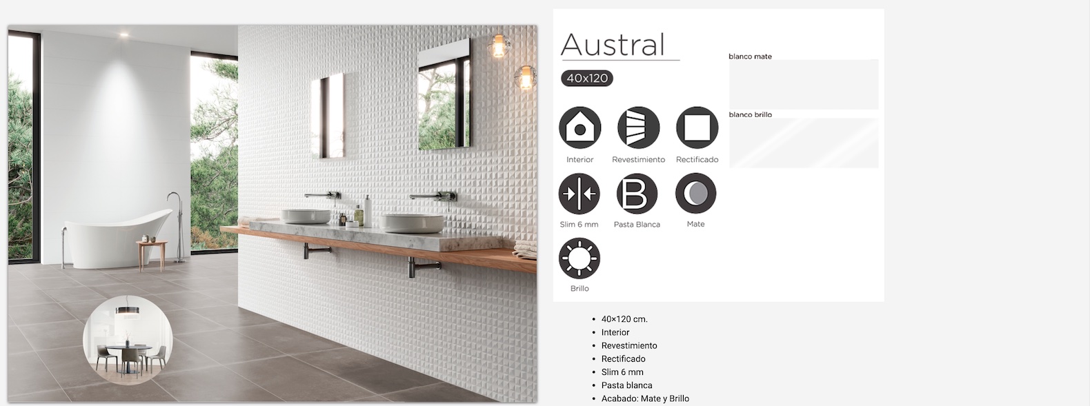 Azulejo saloni serie Austral Decoduch