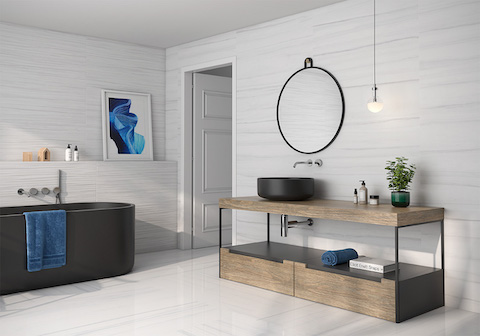 azulejos Geotiles Fiori blanco