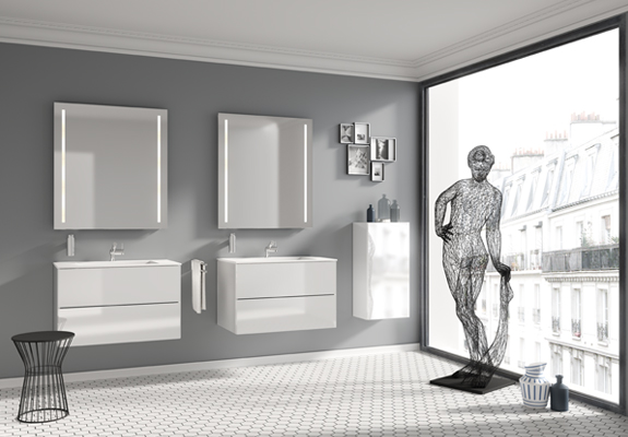 Mueble de baño artistica blanco