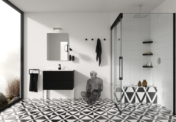 Mueble de baño artistica negro